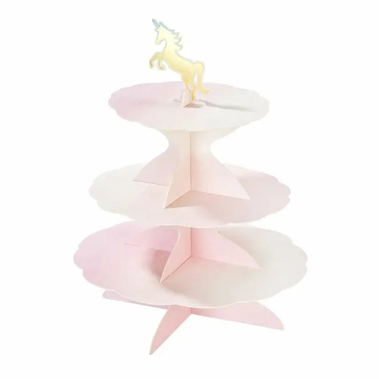 Kakfat 3 Våningar med 2 Mönster 4-pack Toppers We Heart Pastel